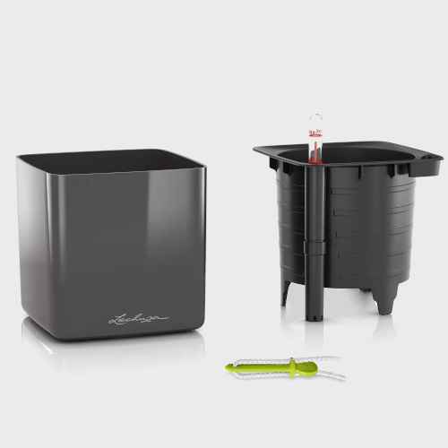 Γλάστρα CUBE Glossy ως Πλήρες Σετ